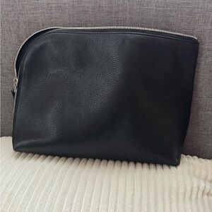 The Row- Large Square Leather Pouchette